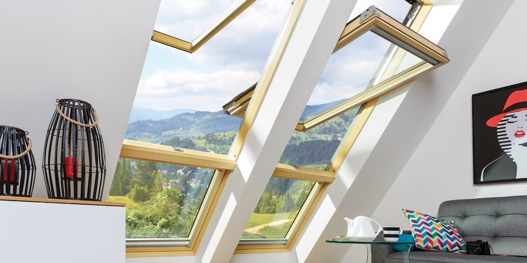 Mögliche Materialien bei 2-fach verglasten Dachfenstern