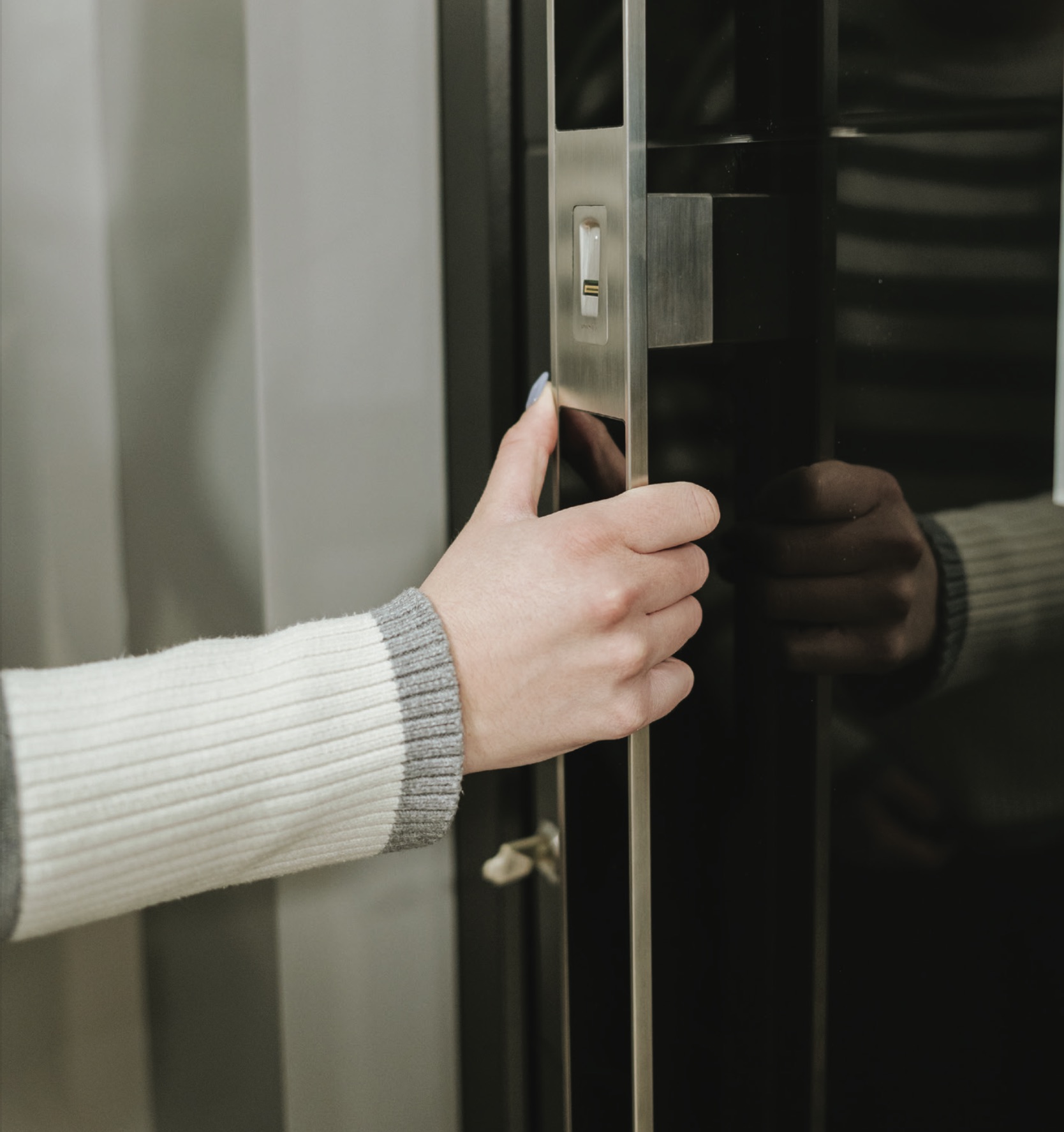 Schüco Haustür Fingerprint