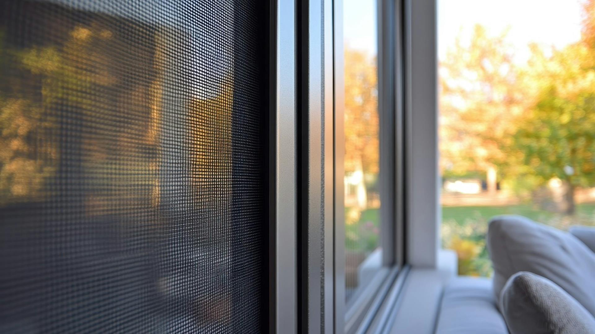 Schüco Fenster mit integrierten Insektenschutz Schüco Fenster mit integrierten Insektenschutz
