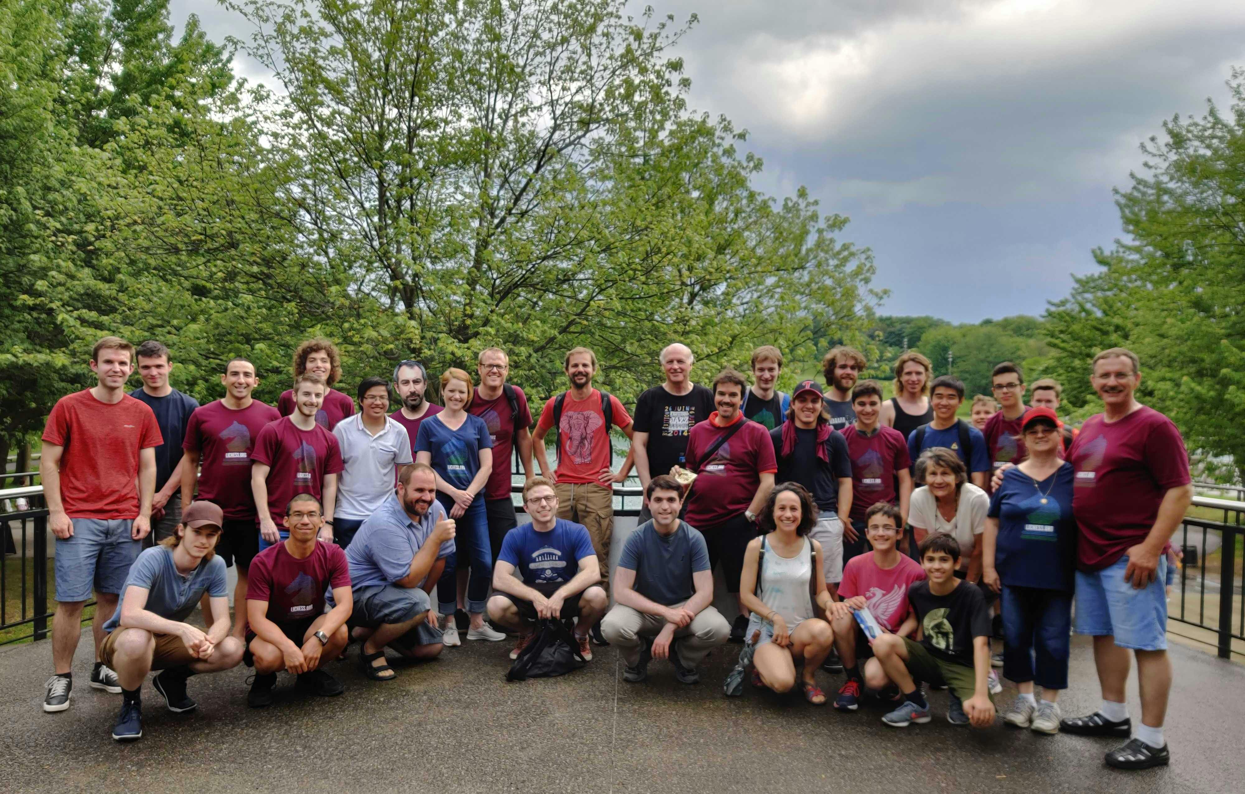 Team and community members in Montreal, 29 June 2019