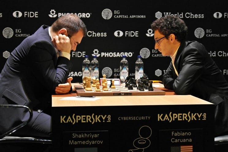 Caruana and Mamedyarov Battle for the Lead in Round 10