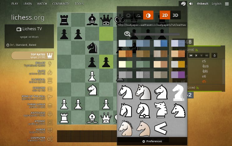 rouch/lichess: The forever free, adless and open source chess server. -  : Free code hosting