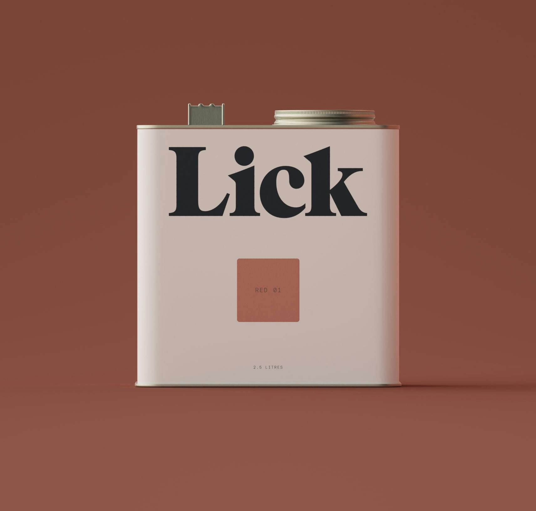 Lick Red 01 Paint 2.5L Tin