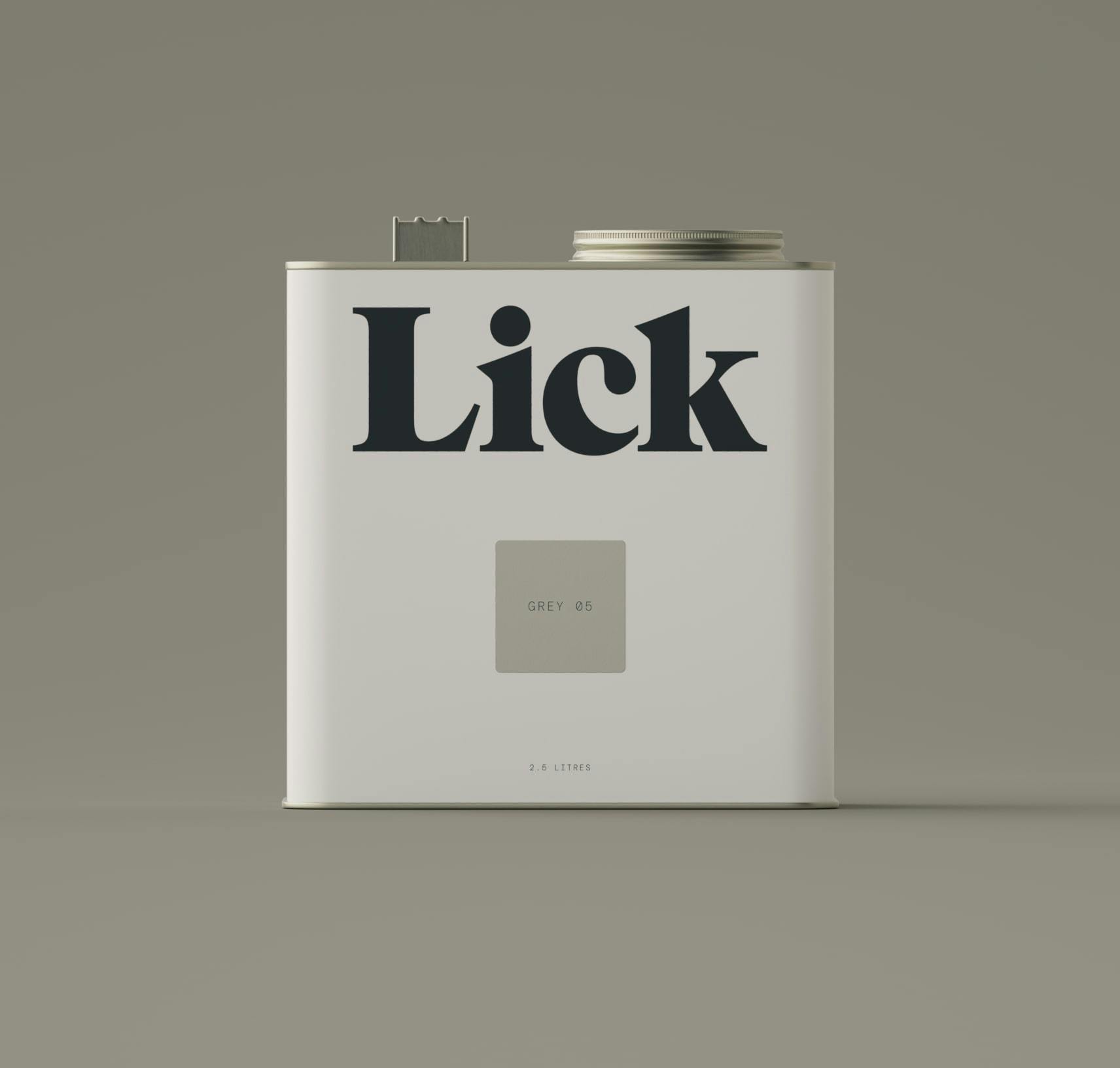 Lick Grey 05 Paint 2.5L Tin