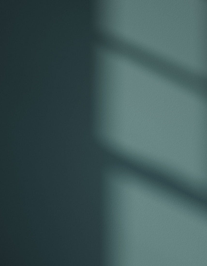 Wall showing Teal 03 in varied natural light