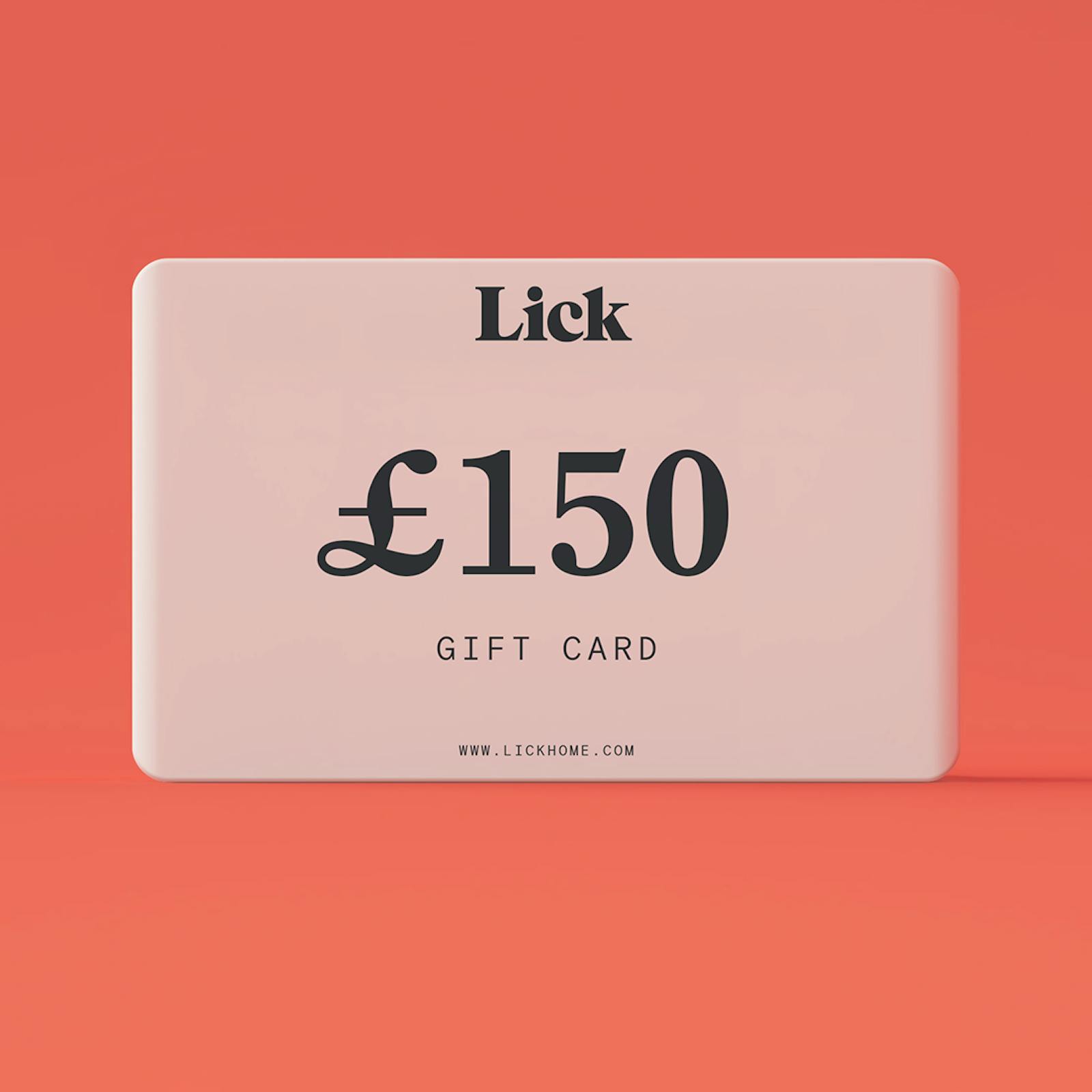 Lick e-gift card £150
