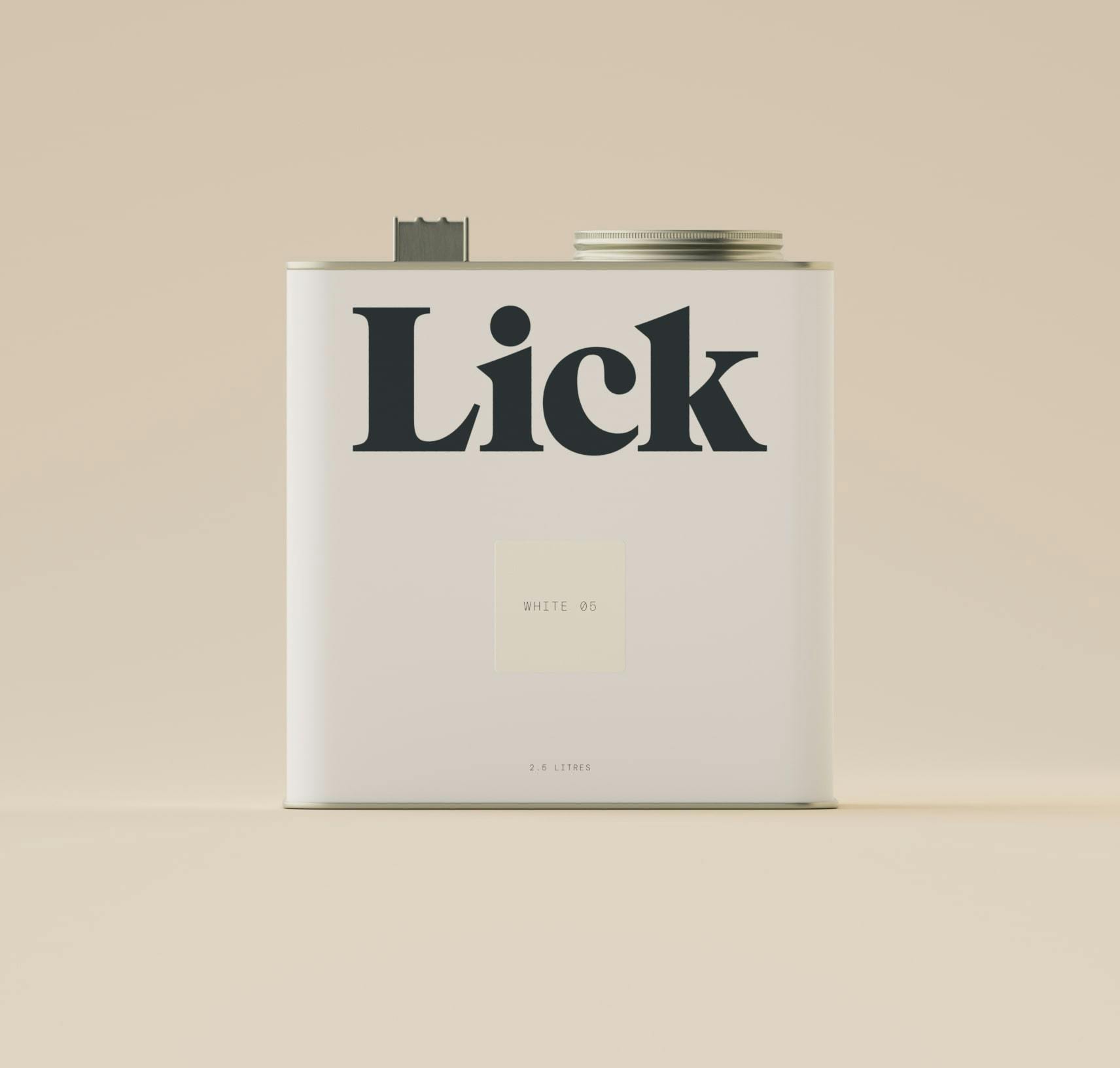 Lick White 05 Paint 2.5L Tin