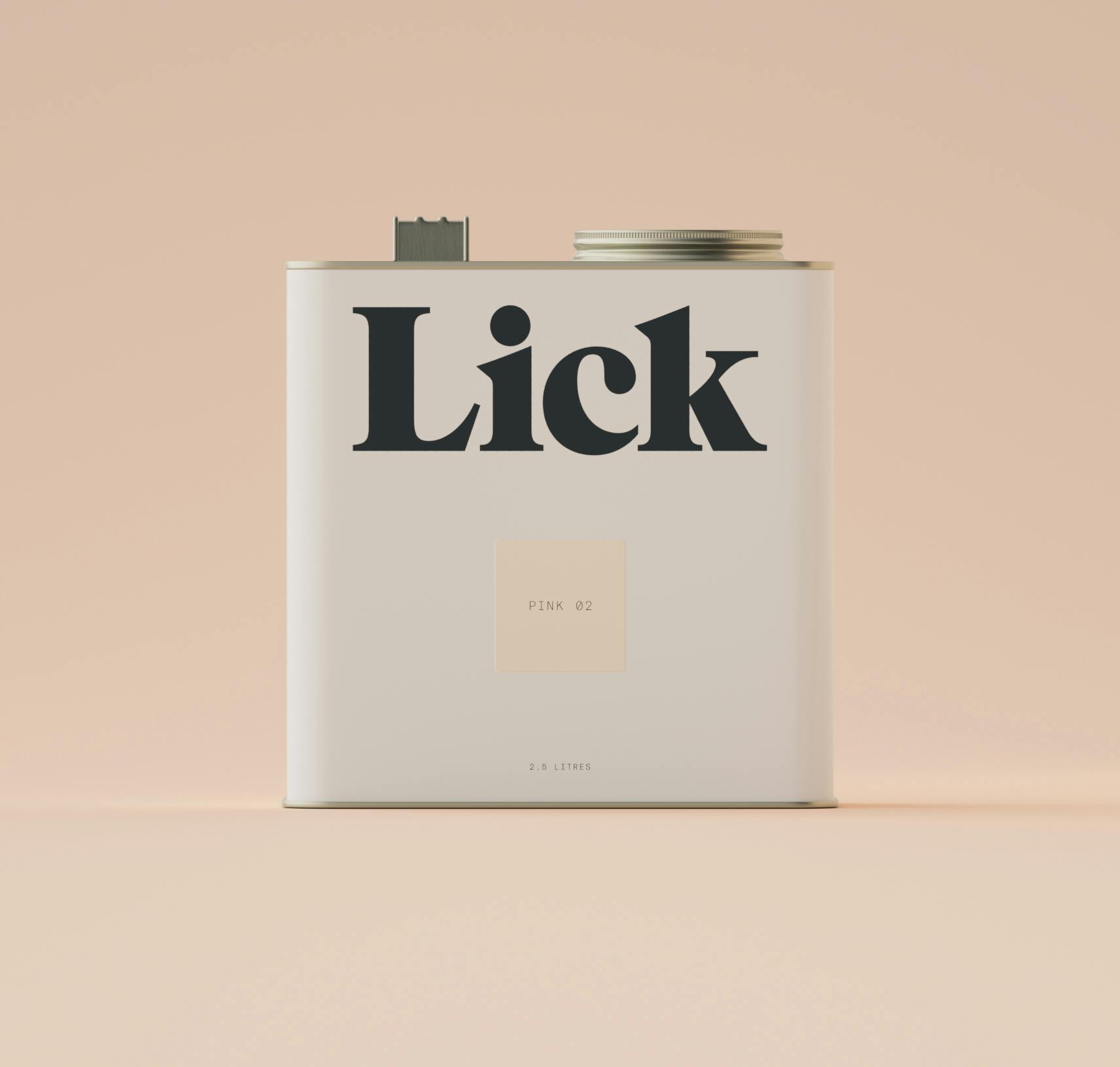 Lick Pink 02 Paint 2.5L Tin