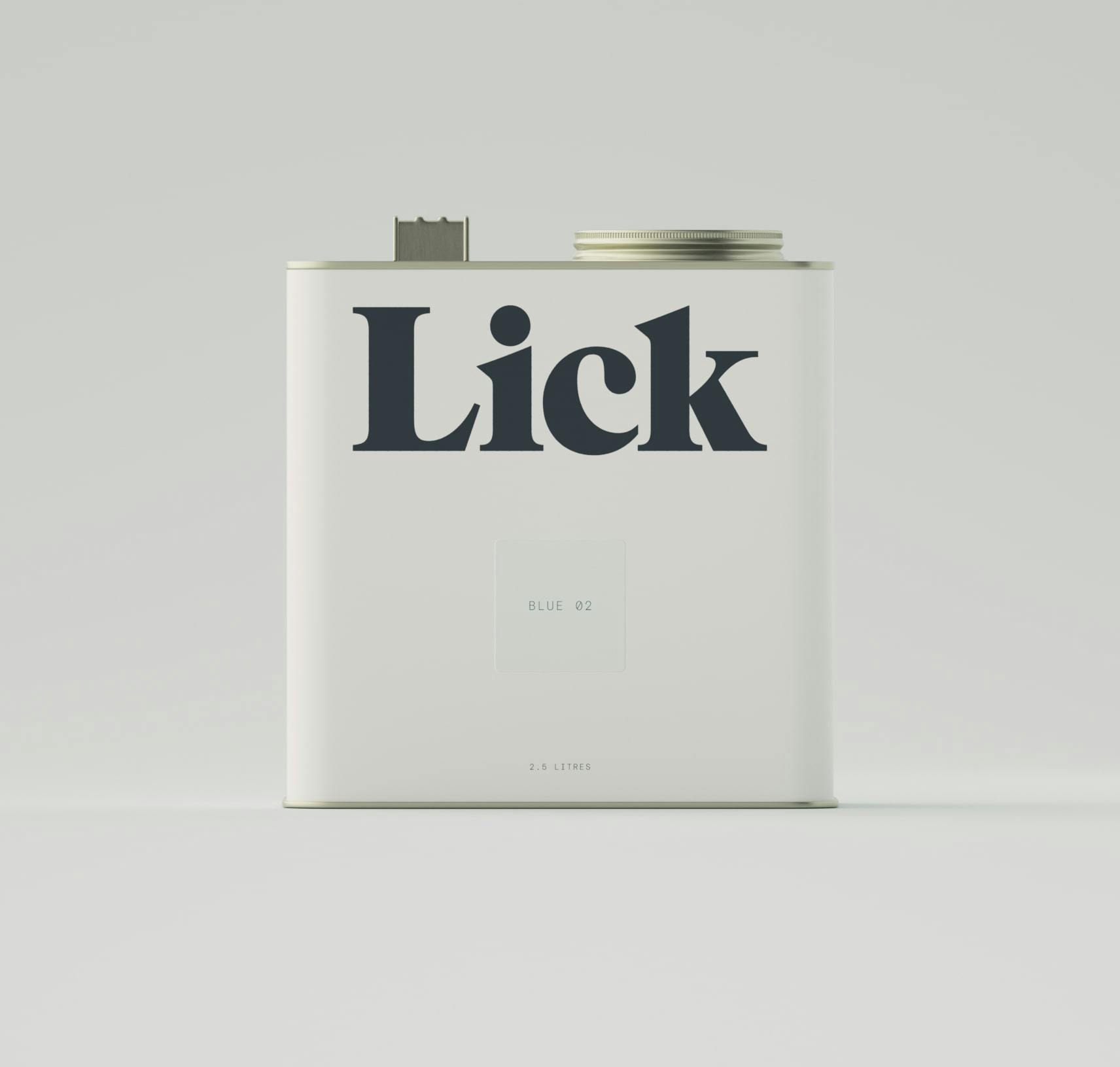Lick Blue 02 Paint 2.5L Tin