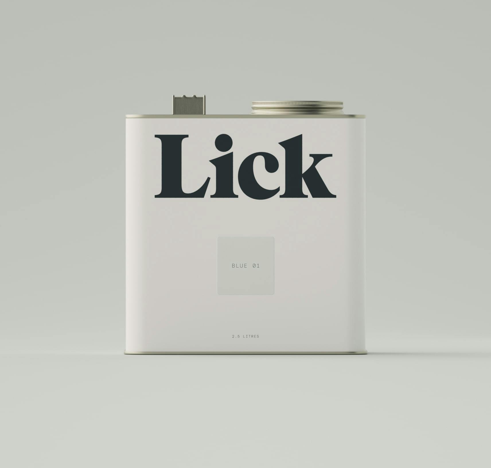 Lick Blue 01 Paint 2.5L Tin
