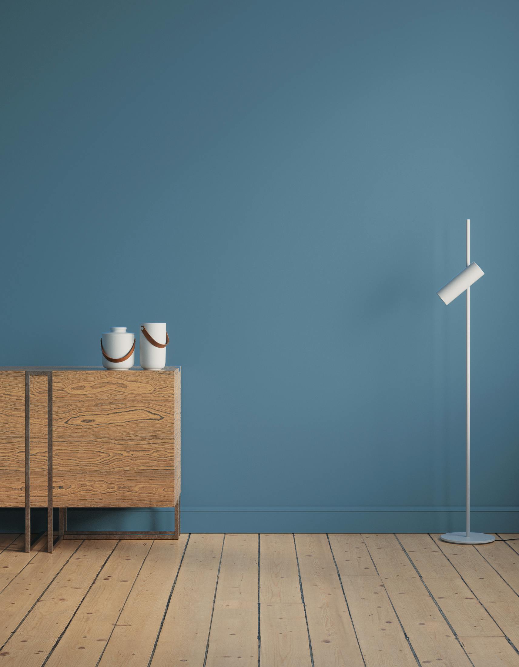 Kitchen scene decorated with Lick Blue 05 paint
