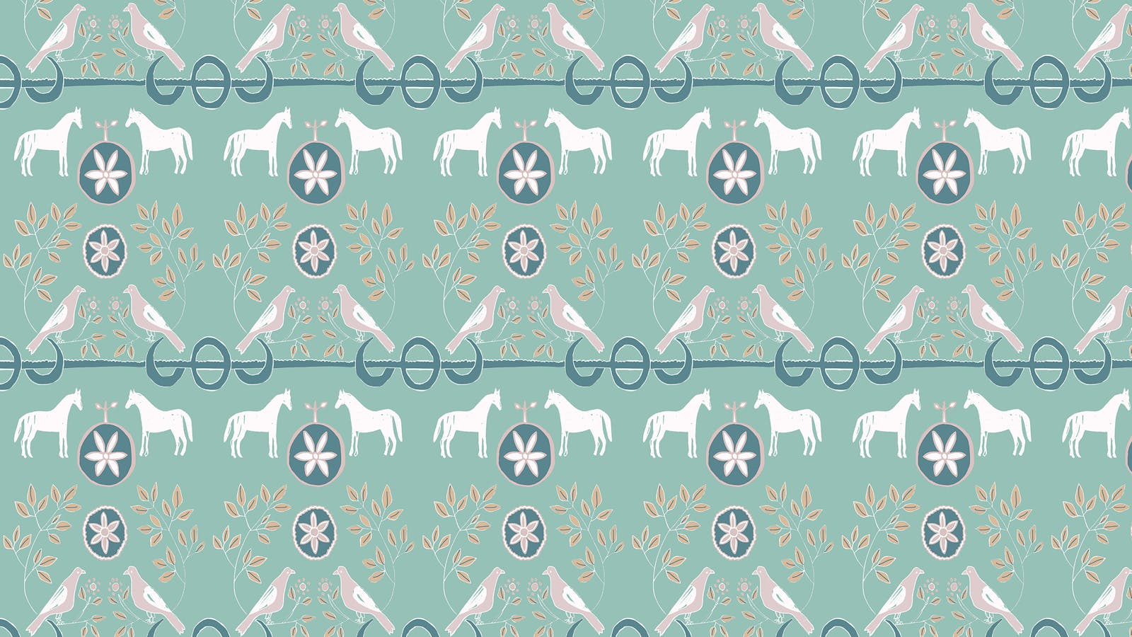 Lick x Annika Reed Dove 02 kid's green dove wallpaper