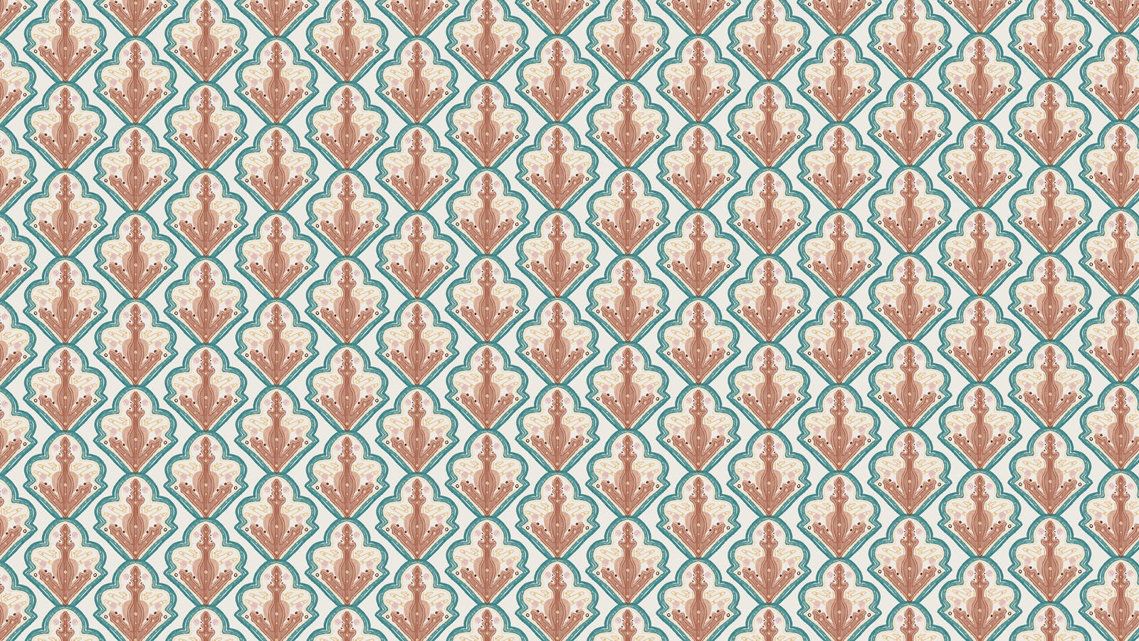 Lick x Lottie McDowell Travelling Tiles 01 mosaic wallpaper