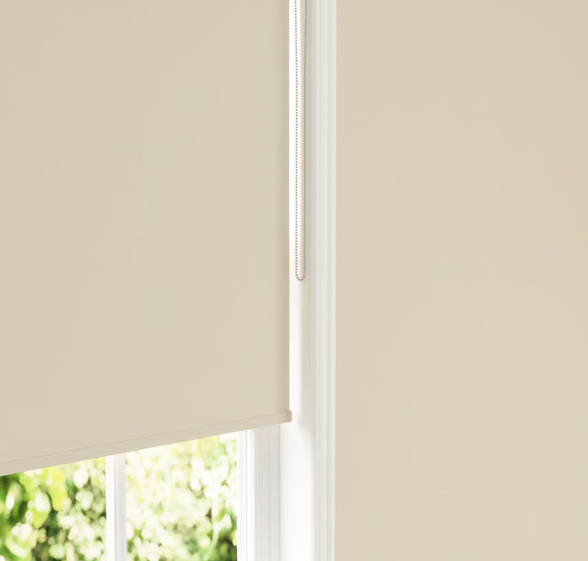Lick Beige 01 roller blinds against Beige 01 wall