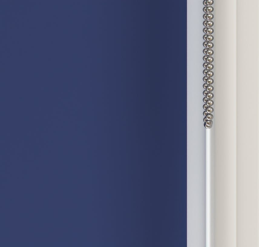 Close up view of Lick Blue 08 roller blinds