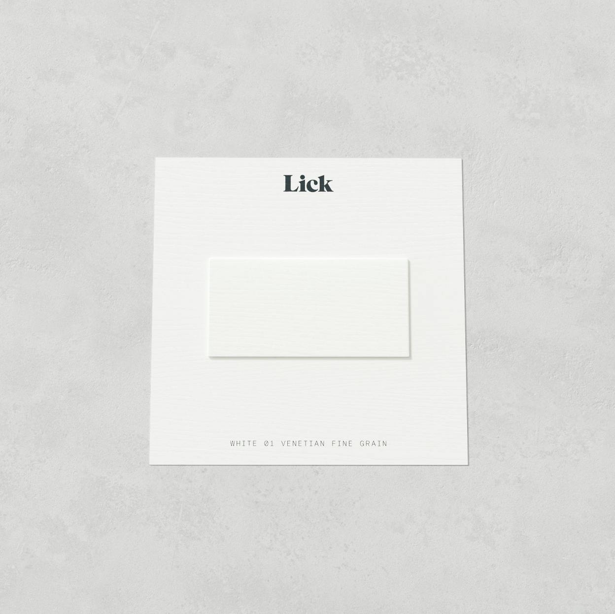 Lick Venetian Fine Grain Blind Sample in White 01