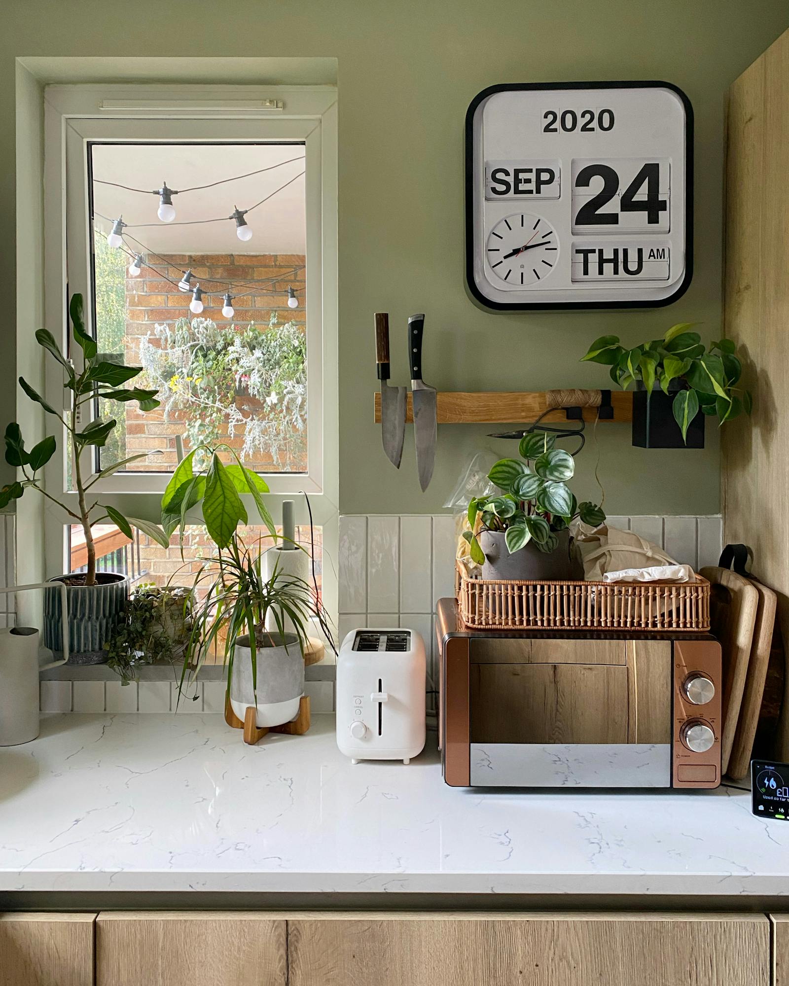 Kitchen painted in Lick Green 01