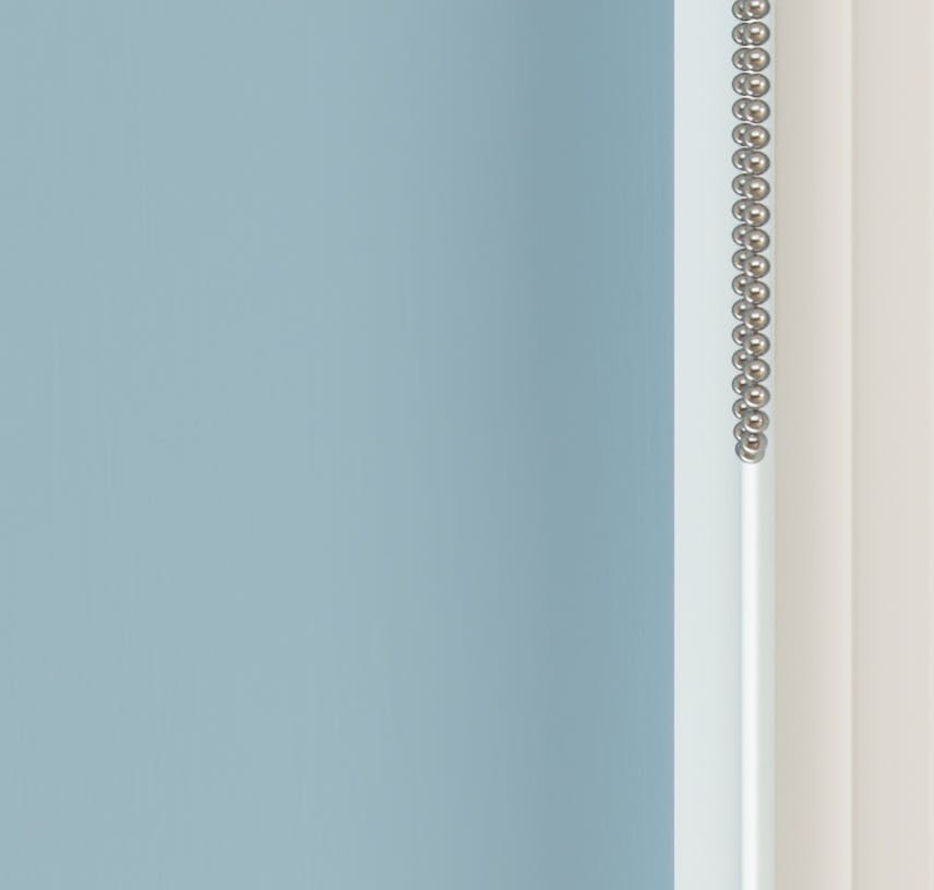 Close up view of Lick Blue 04 roller blinds