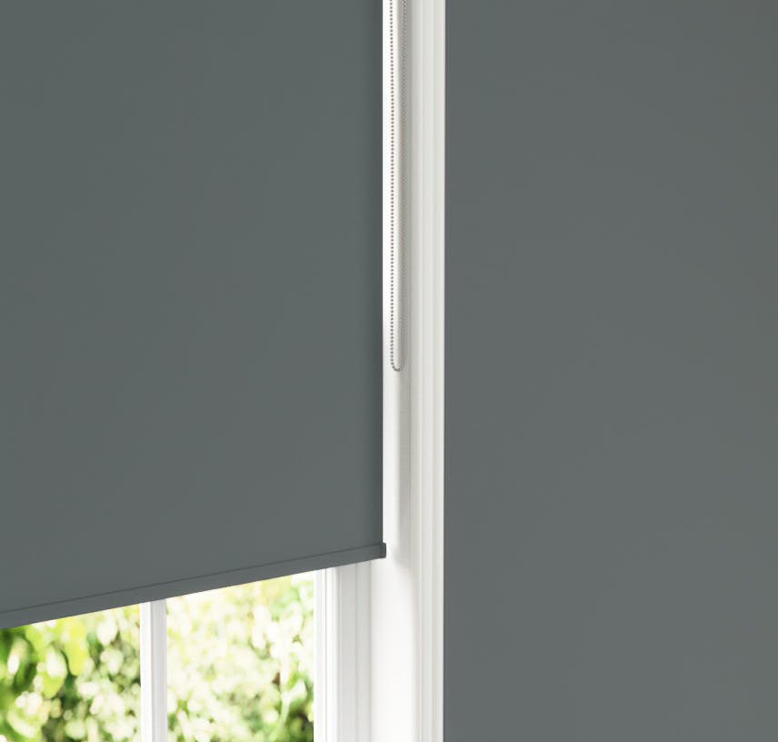 Lick Grey 07 roller blinds against Grey 07 wall