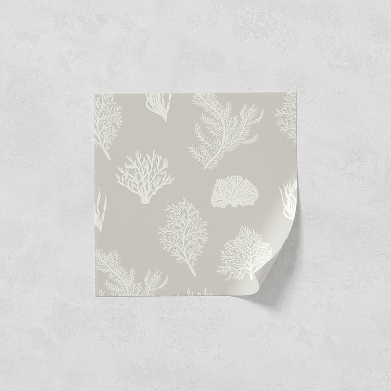 Lick peel and stick wallpaper sample in Coral 03