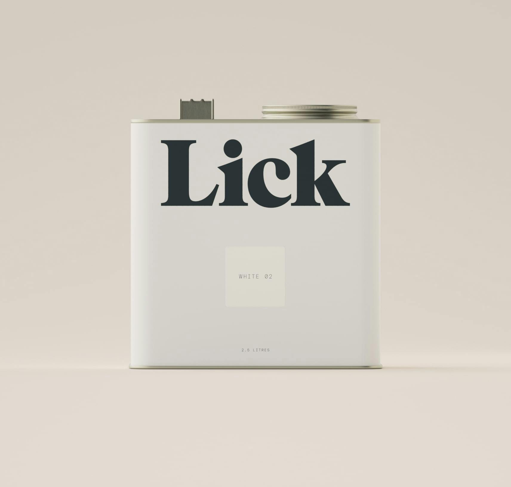 Lick White 02 Paint 2.5L Tin