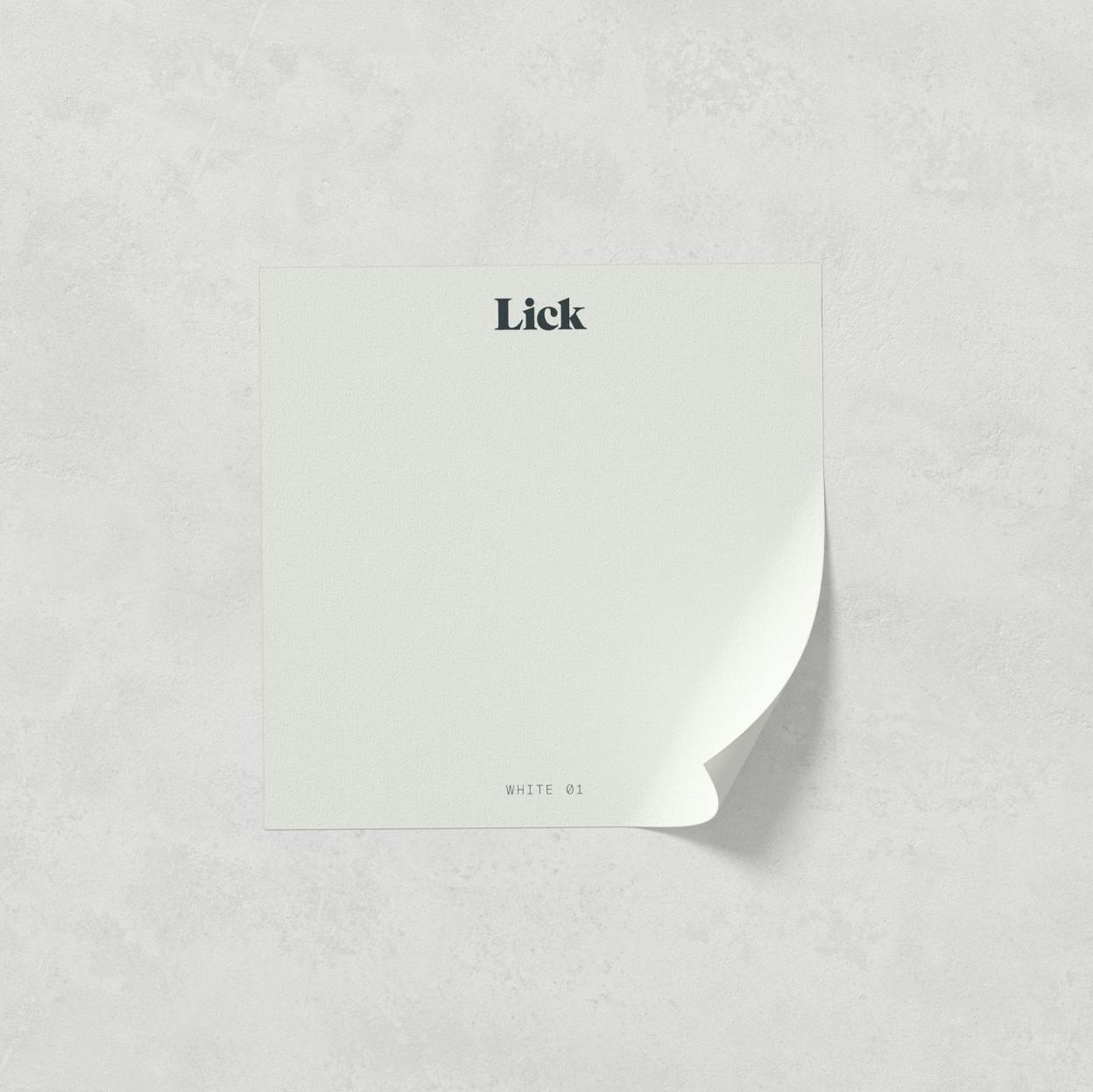 Lick Roller Blind Sample in White 01