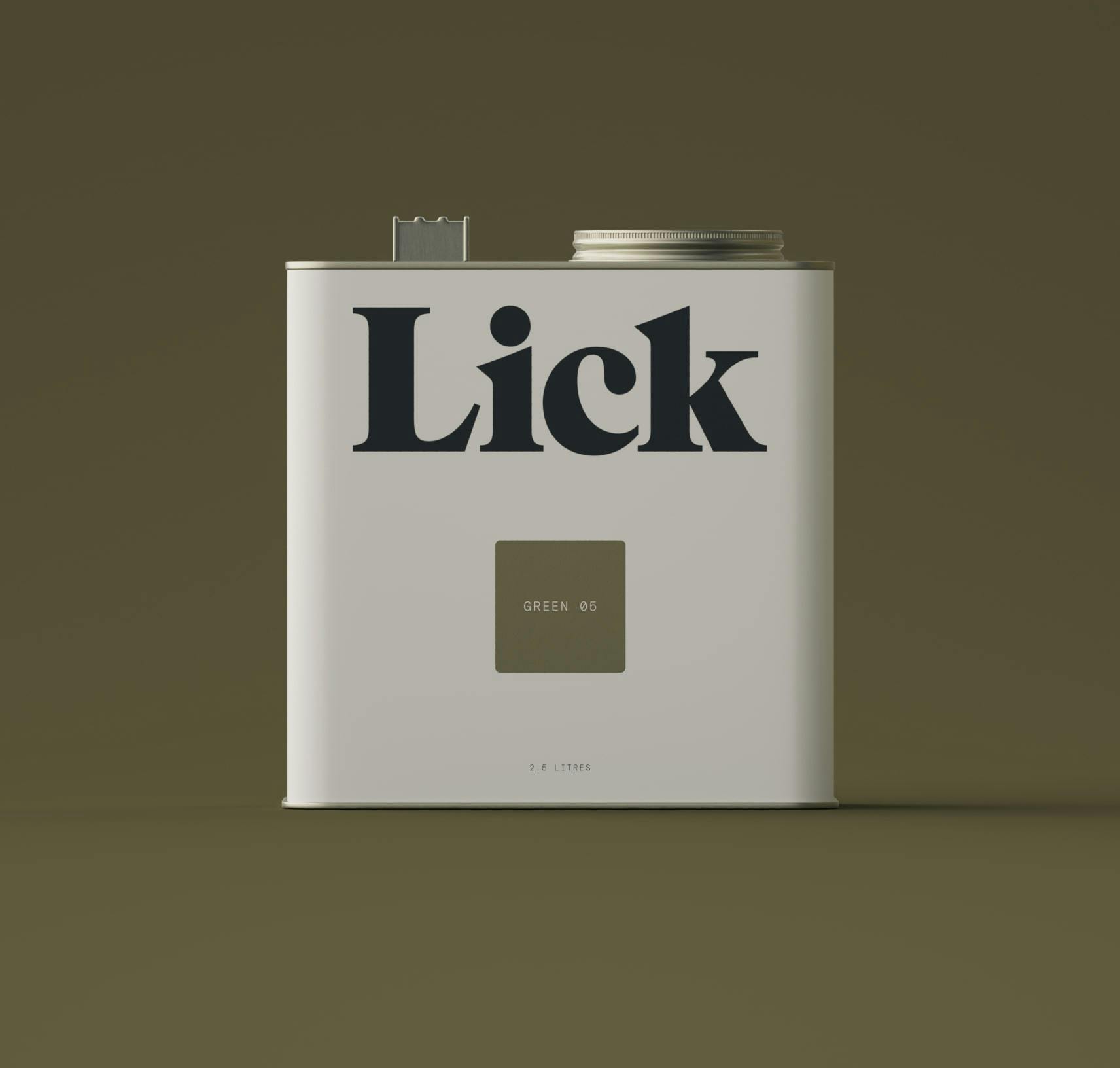 Lick Green 05 Paint 2.5L Tin