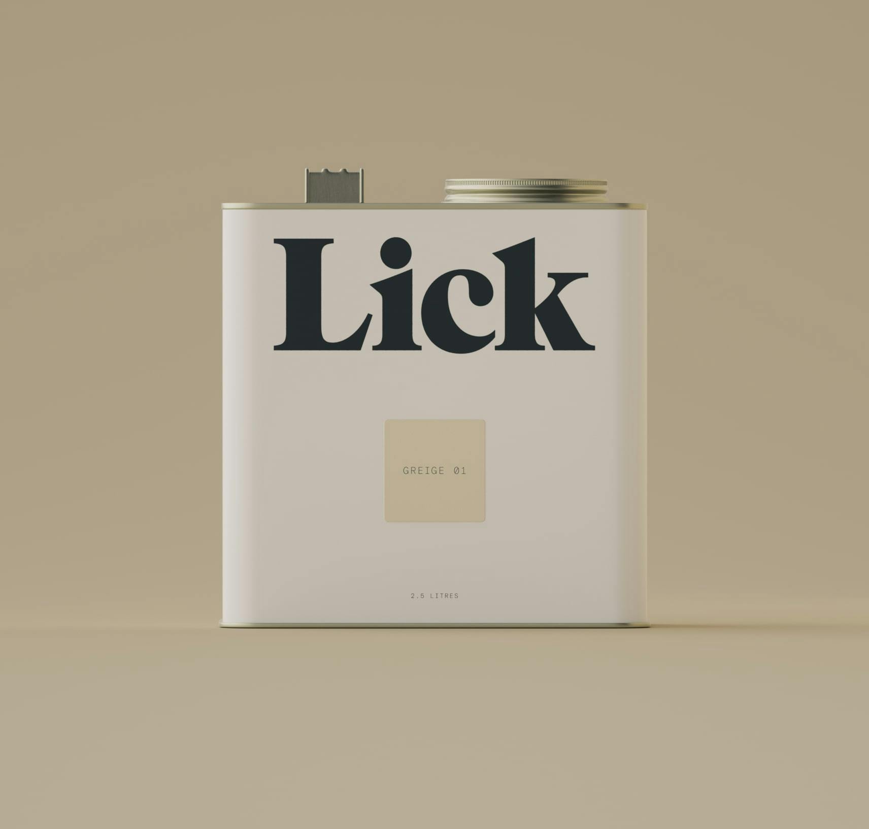 Lick Greige 01 Paint 2.5L Tin