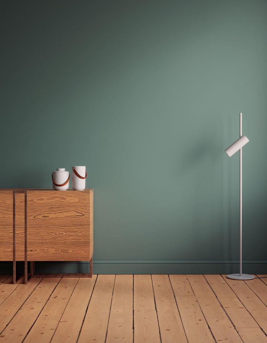 Kitchen scene decorated with Lick Green 04 paint