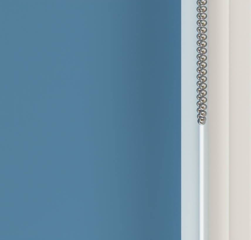 Close up view of Lick Blue 05 roller blinds