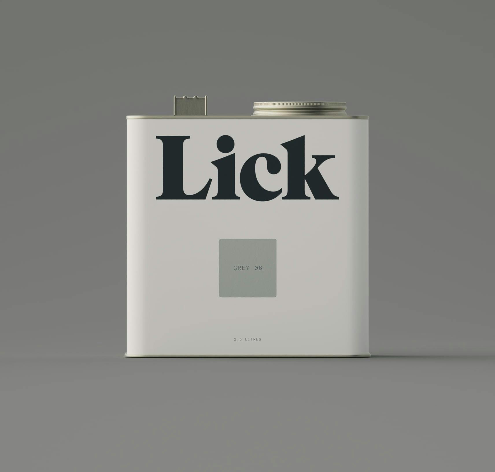 Lick Grey 06 Paint 2.5L Tin