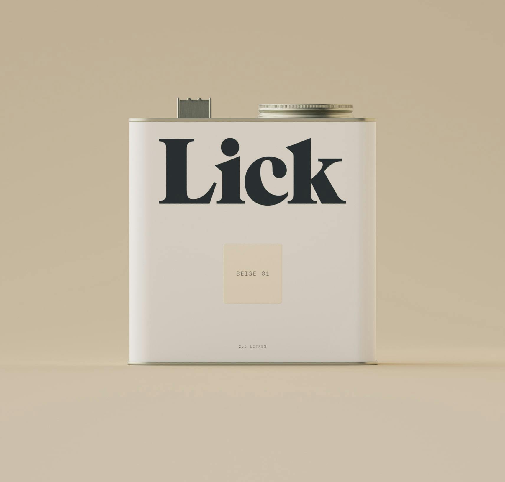 Lick Beige 01 Paint 2.5L Tin