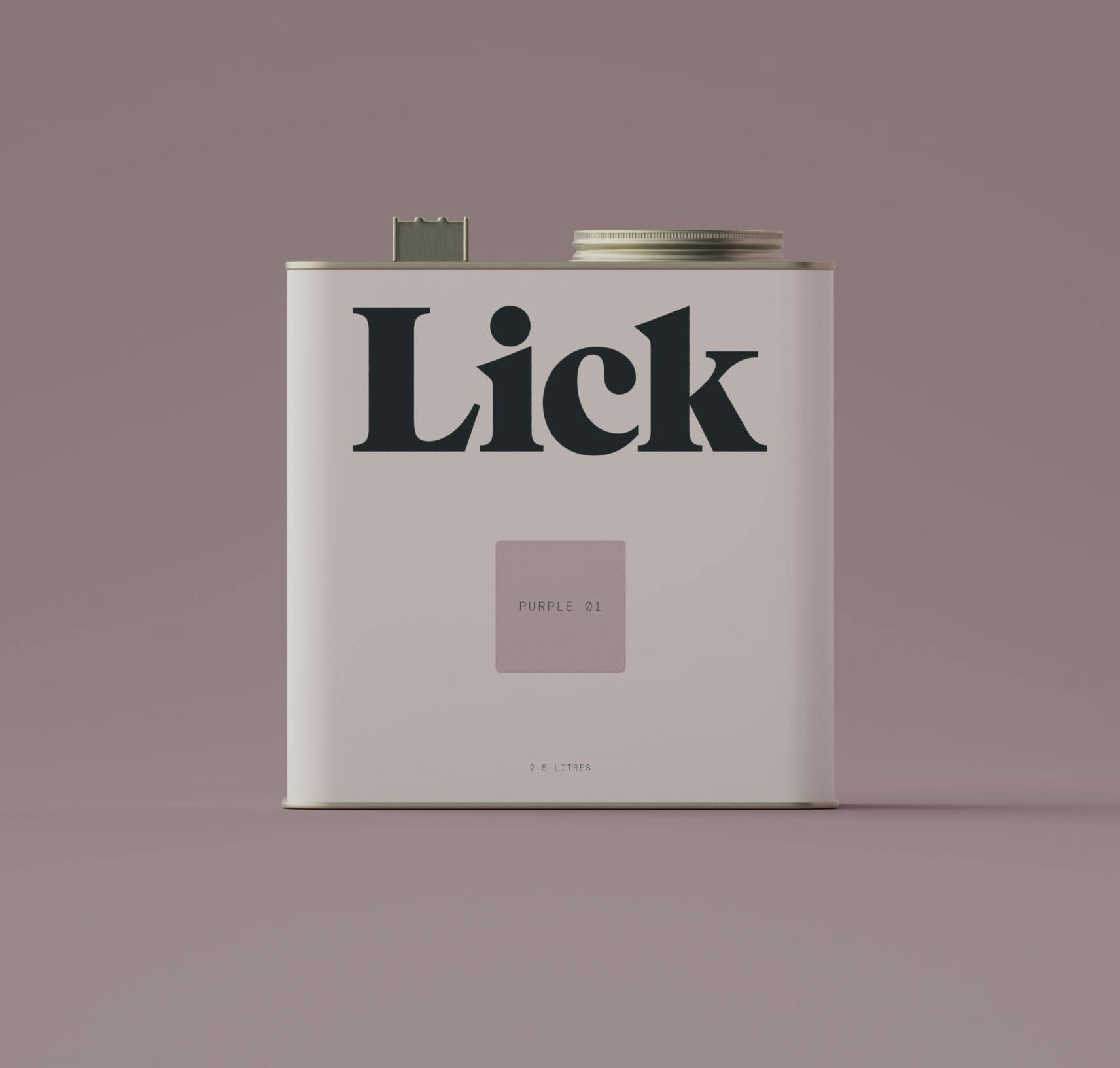 Lick Purple 01 Paint 2.5L Tin