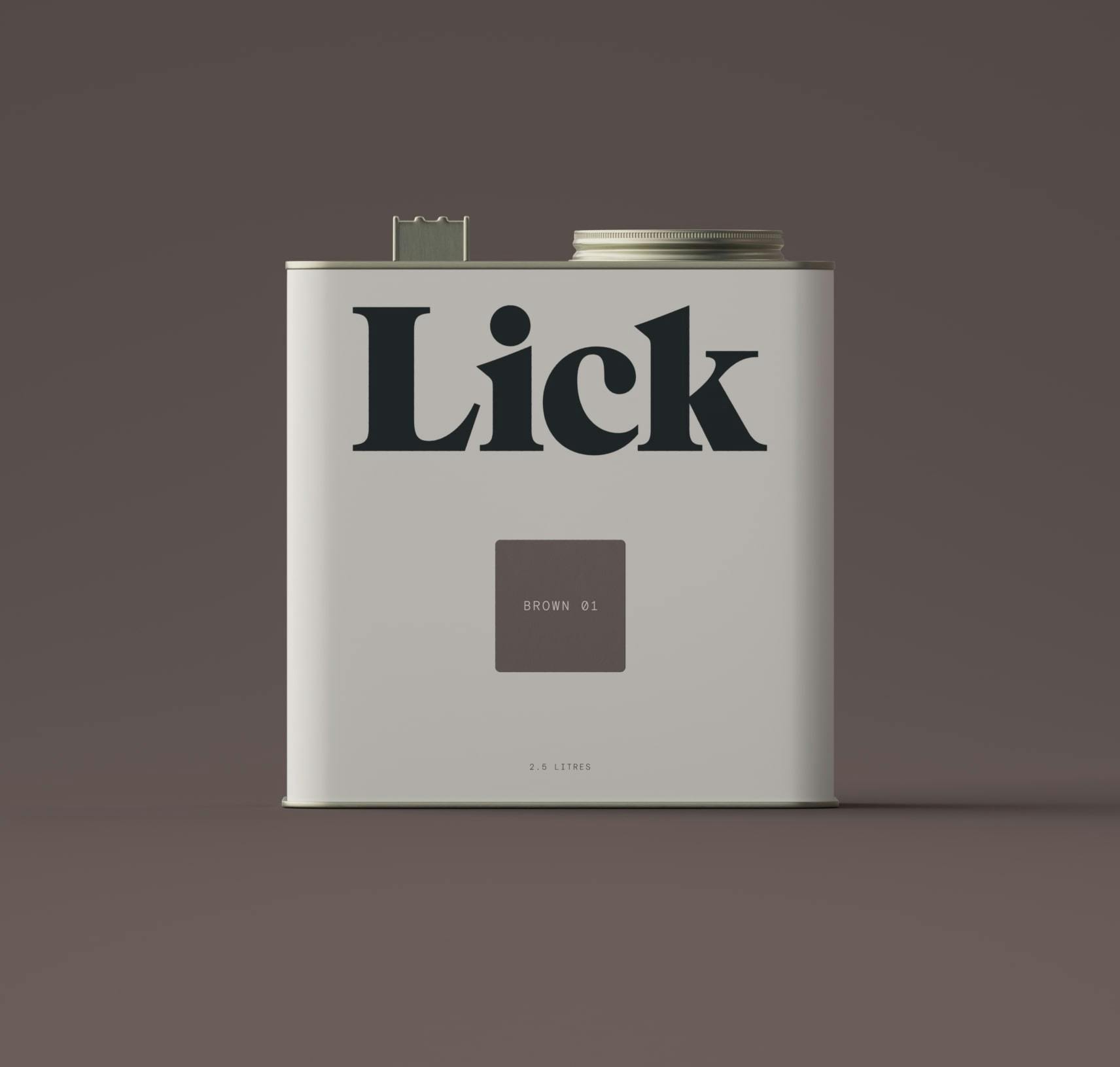 Lick Brown 01 Paint 2.5L Tin