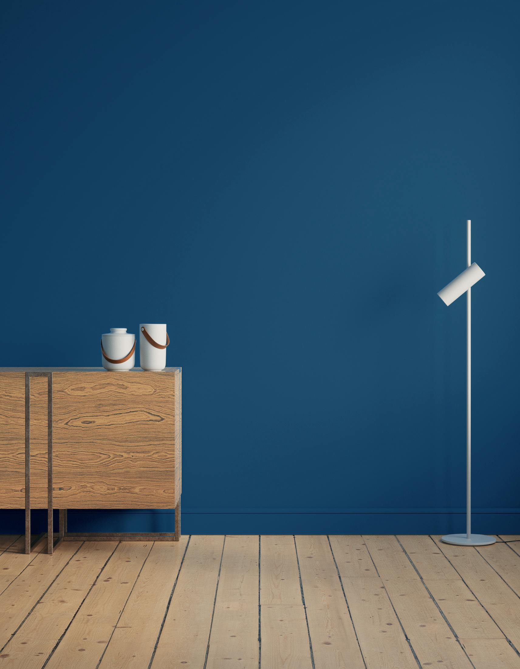 Kitchen scene decorated with Lick Blue 111 paint
