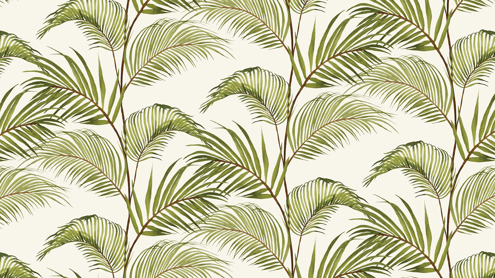 Lick x Belinda Bayley Jungle 03 white and green palm leaf wallpaper