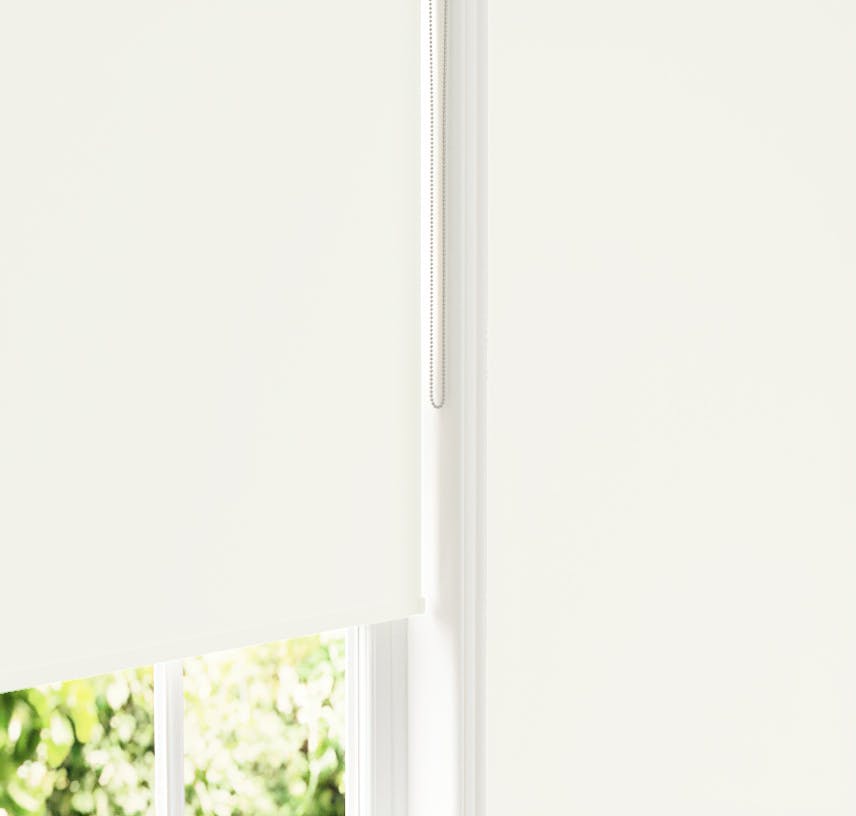 Lick White 01 roller blinds against White 01 wall