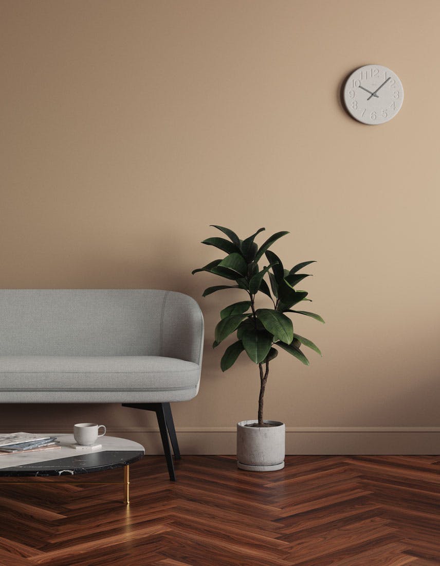 Living room scene decorated with Lick Beige 03 paint