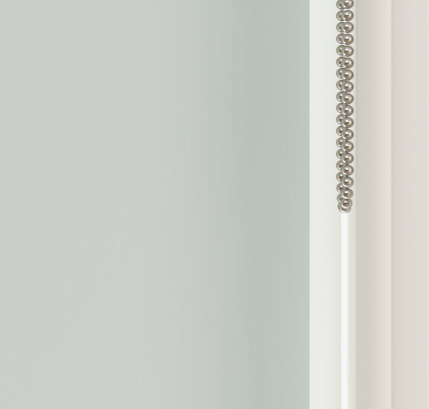 Close up view of Lick Blue 01 roller blinds