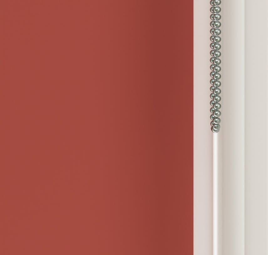 Close up view of Lick Red 02 roller blinds