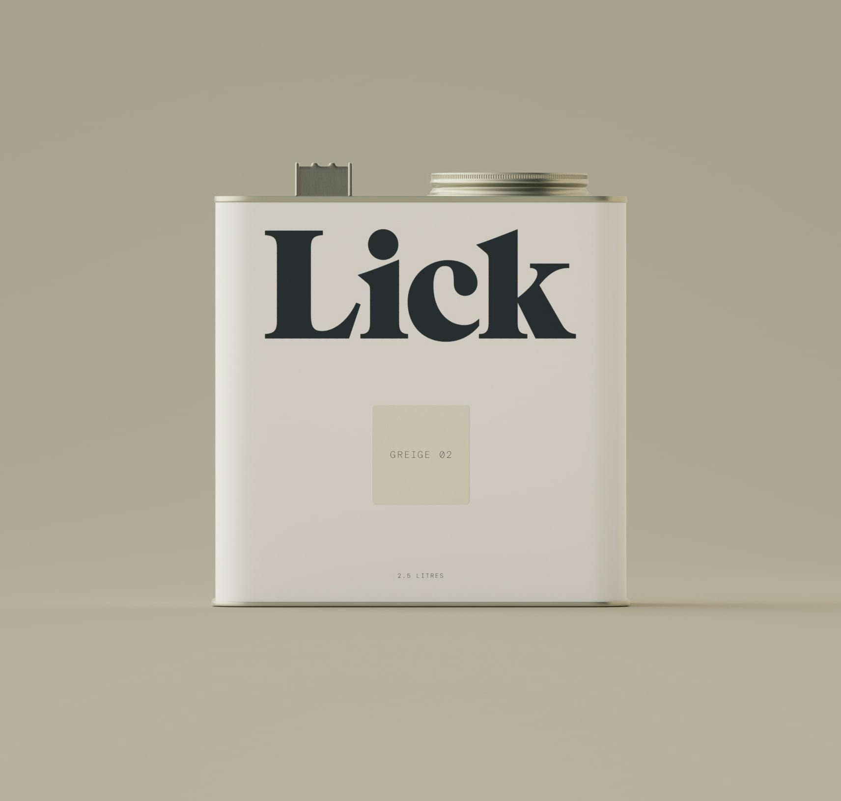 Lick Greige 02 Paint 2.5L Tin