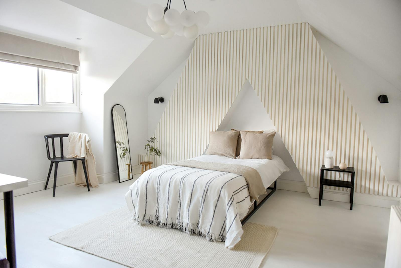 How To Create Bedroom Wall Panelling With Just 80 Lick