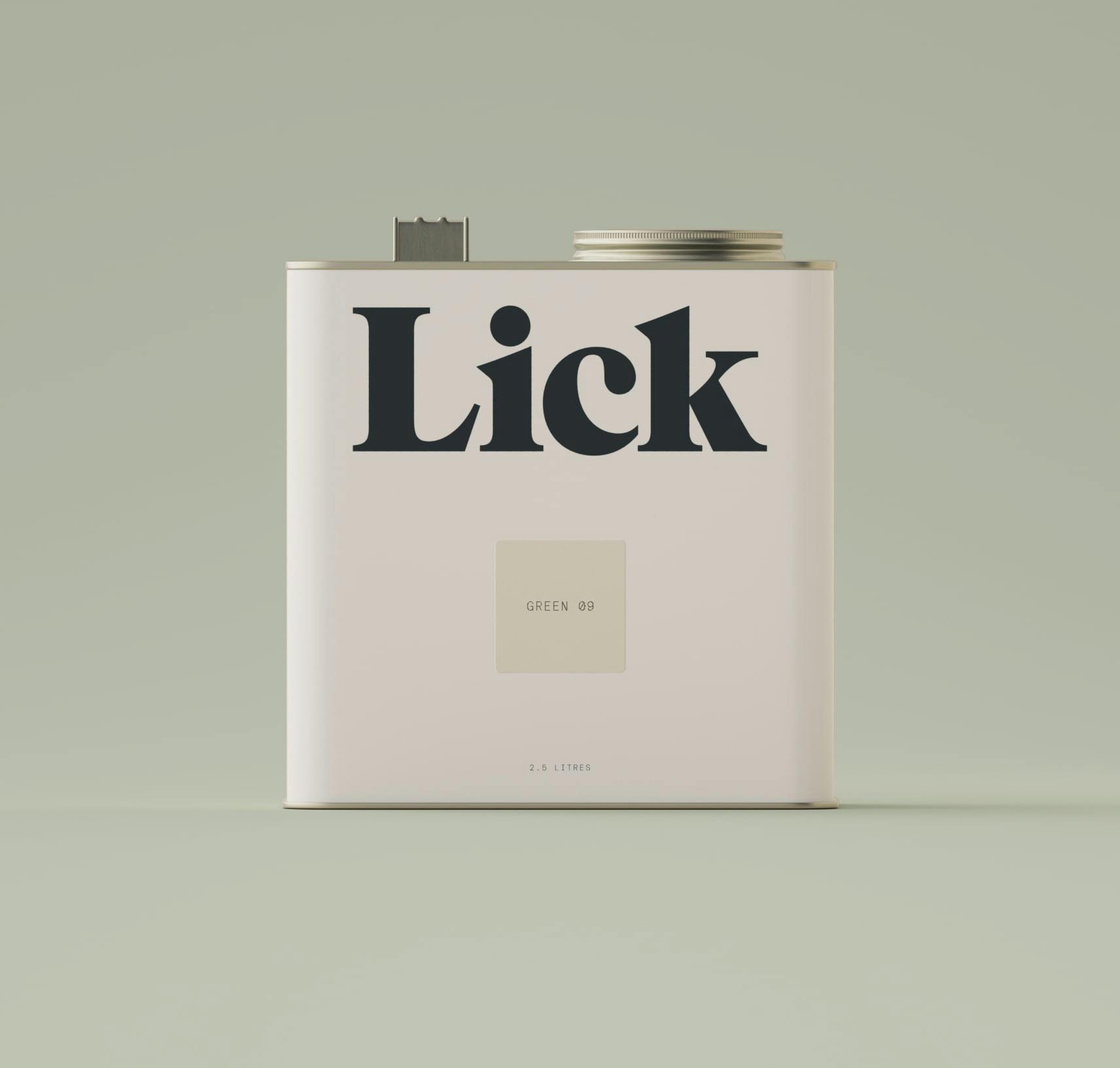 Lick Green 09 paint 2.5l tin