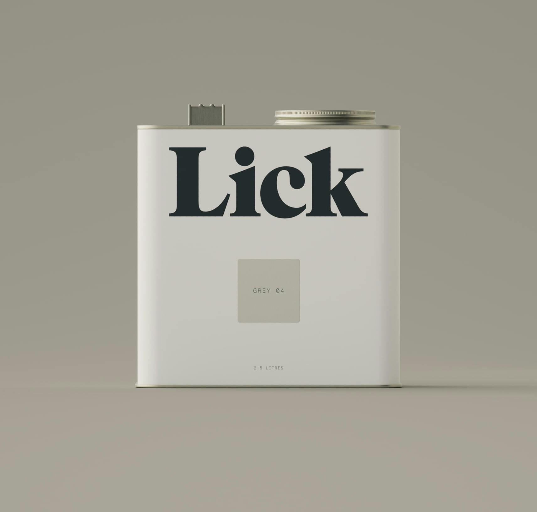 Lick Grey 04 Paint 2.5L Tin