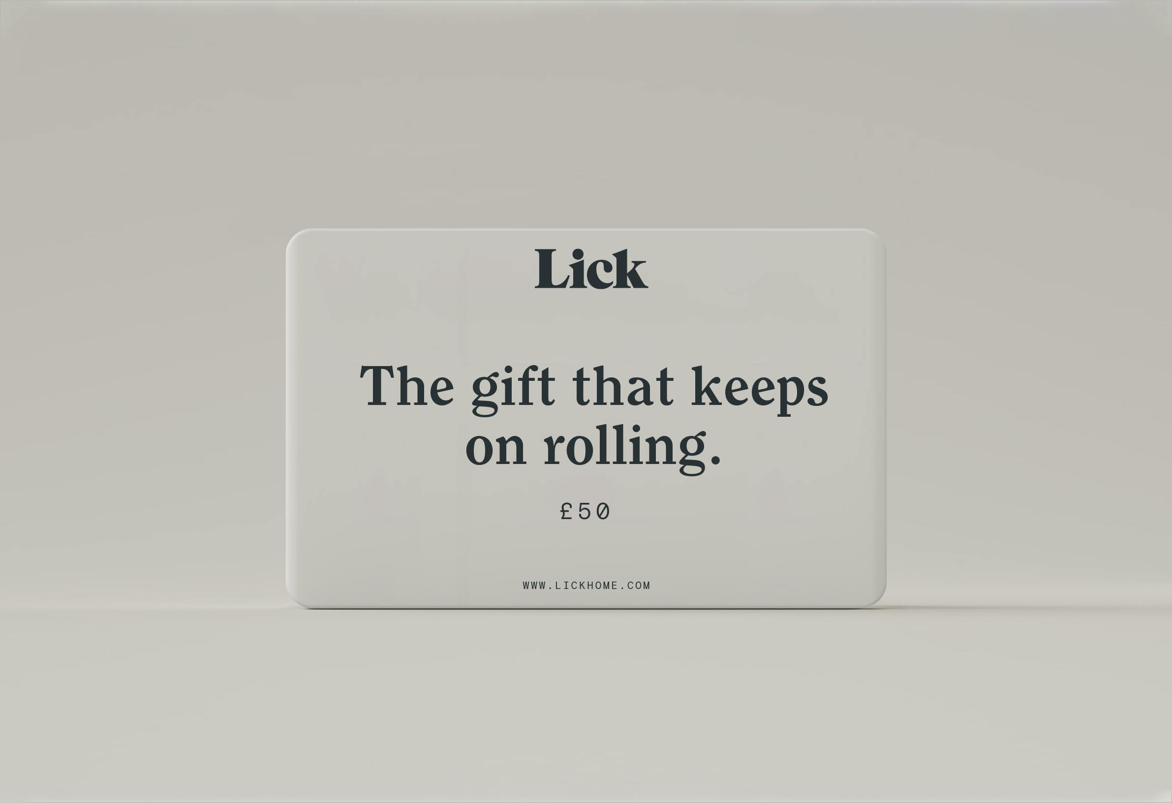 Lick e-gift card £50