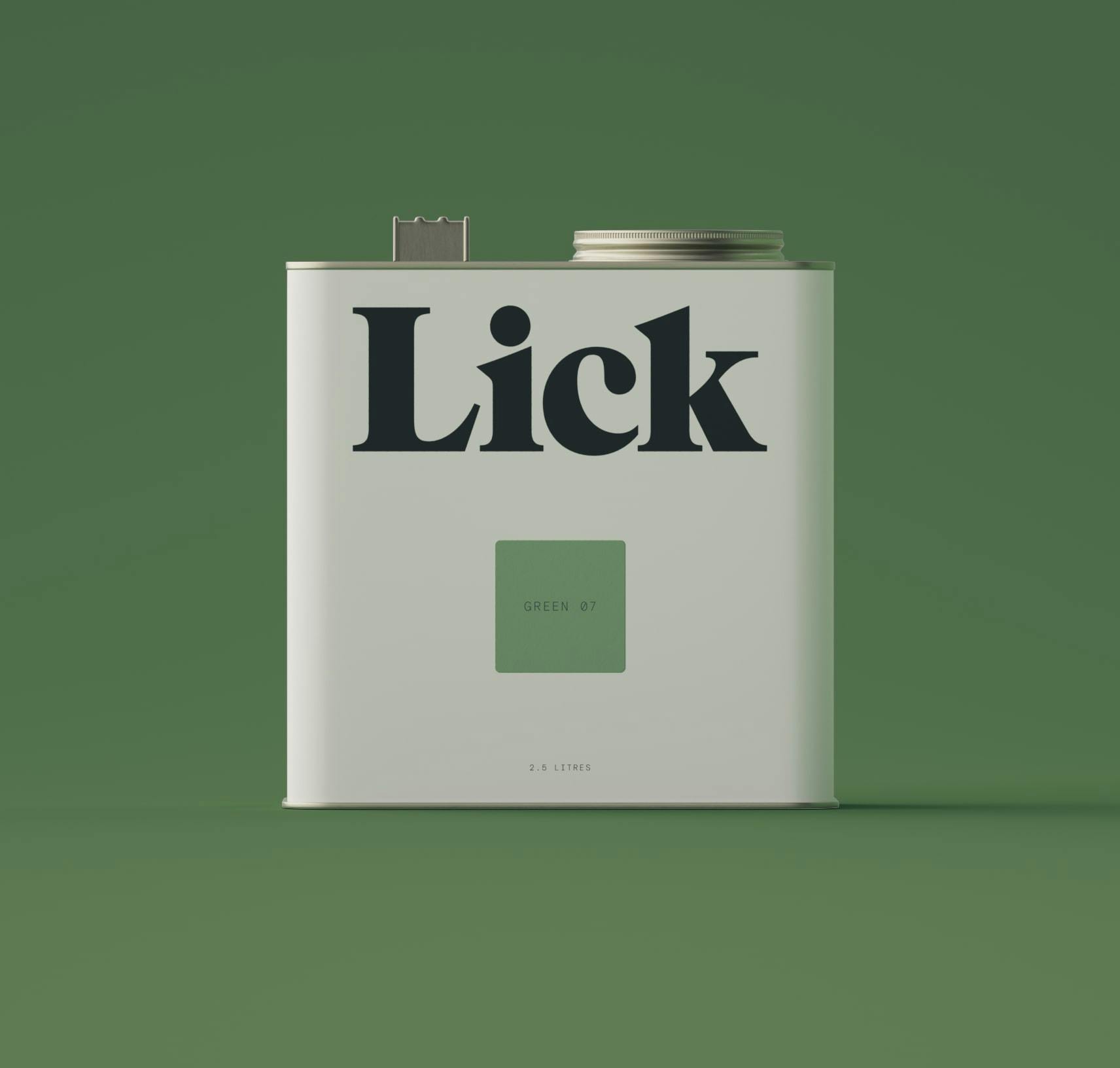 Lick Green 07 Paint 2.5L Tin