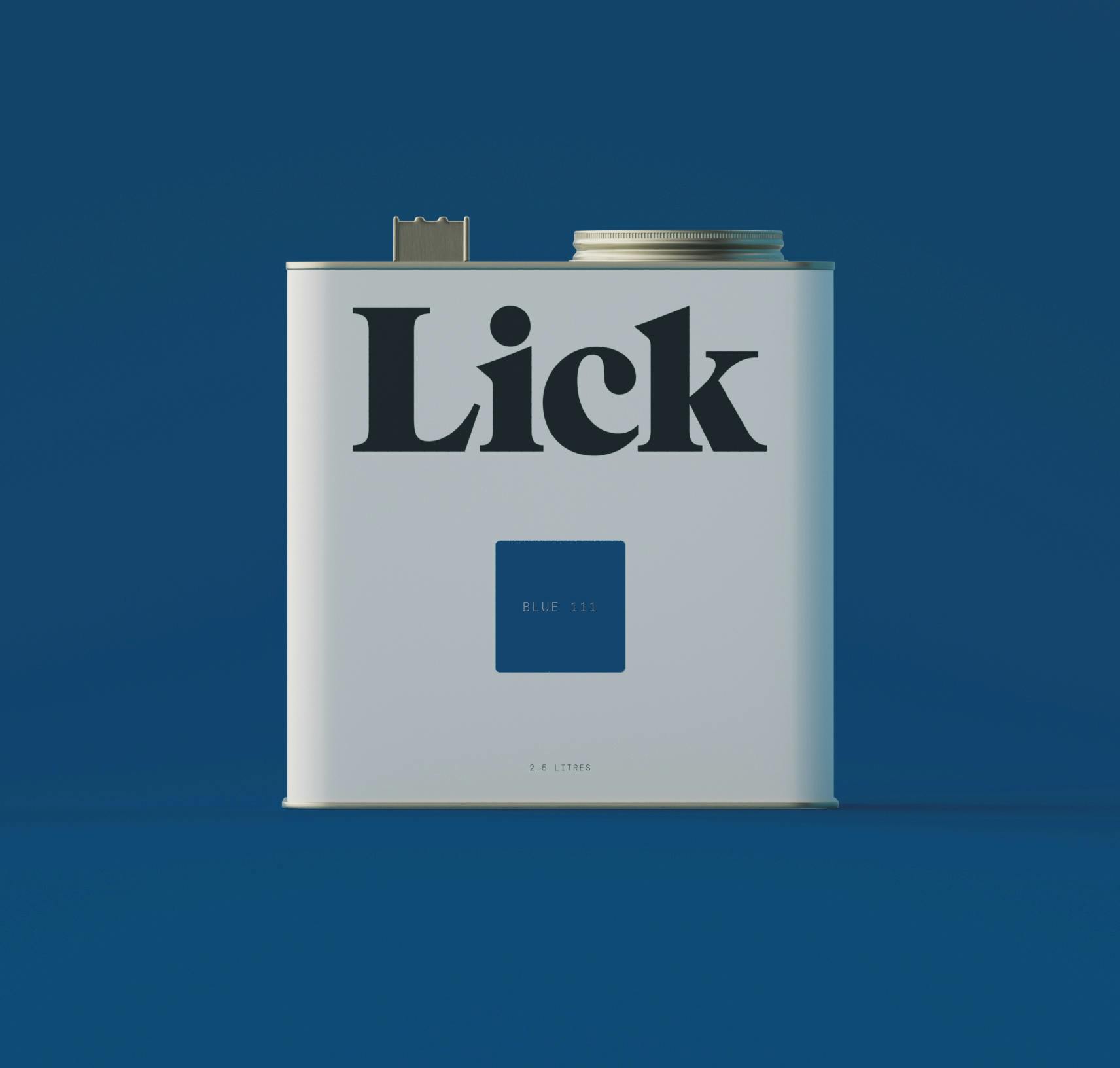 Lick Blue 111 Paint 2.5L Tin