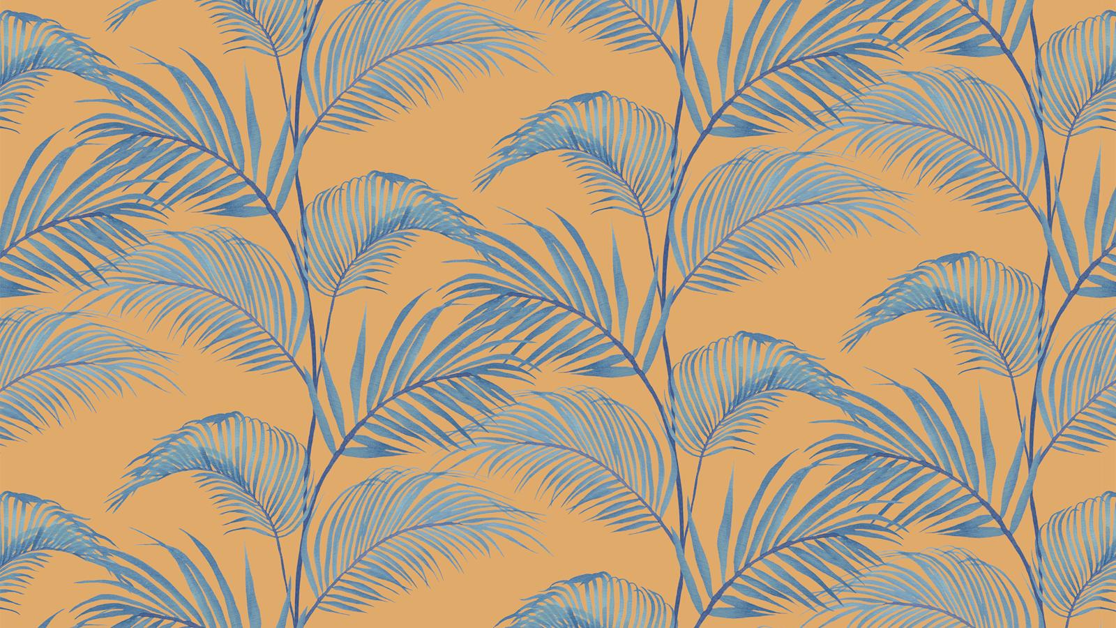 Lick x Belinda Bayley Jungle 01 orange palm leaf wallpaper