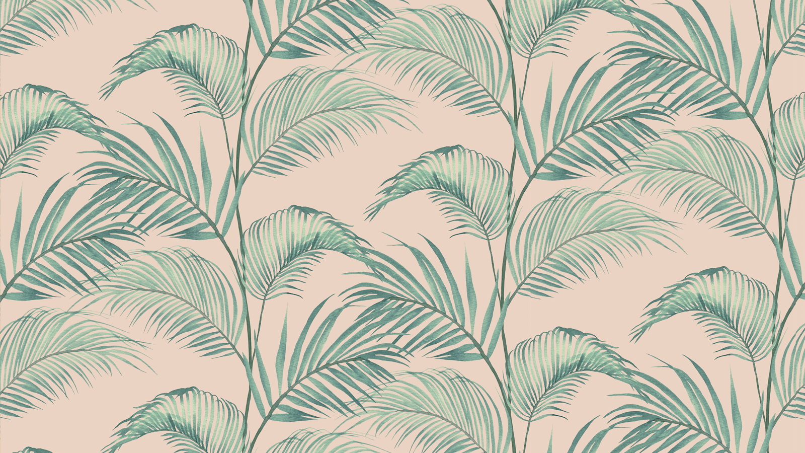 Lick x Belinda Bayley Jungle 02 pink and green palm leaf wallpaper