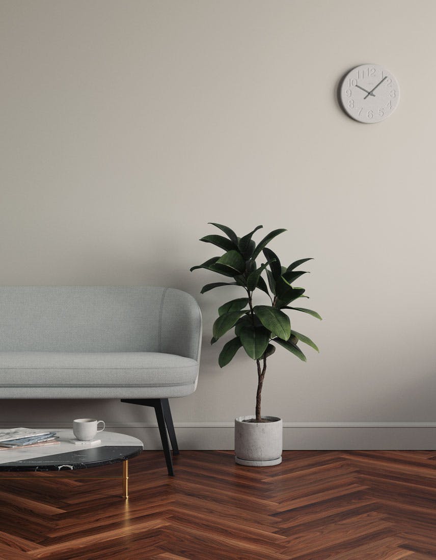 Living room scene decorated with Lick Grey 03 paint